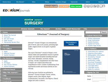 Tablet Screenshot of edoriumjournalofsurgery.com